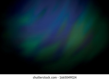 El vector verde oscuro difuminó la textura brillante. Ilustración abstracta de color con degradado. Fondo para un teléfono móvil.