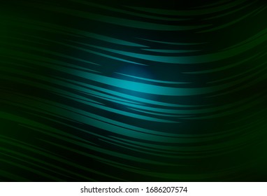 Dark Green vector blurred bright template. Glitter abstract illustration with gradient design. Blurred design for your web site.