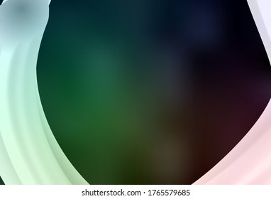 Dark Green vector blurred bright pattern. Modern abstract illustration with gradient. Elegant background for a brand book.