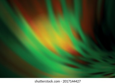 Dark Green vector blurred bright template. New colored illustration in blur style with gradient. Smart design for your work.
