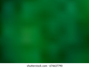 Dark Green vector blurred bright template. A completely new color illustration in a vague style. The completely new template can be used for your brand book.