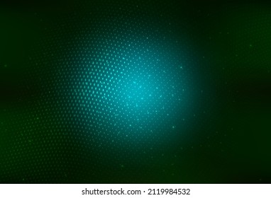 Dark Green vector Blurred bubbles on abstract background with colorful gradient. Modern abstract illustration with colorful water drops. Smart design for business ads.