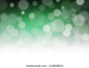 Dark Green vector blurred and colored background. A completely new color illustration in a bokeh style. The best blurred design for your business.