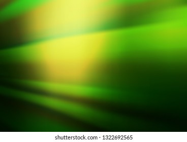 Dark Green vector blurred and colored background. A completely new color illustration in a bokeh style. The best blurred design for your business.
