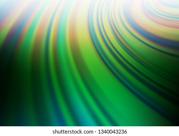 Dark Green vector blurred and colored background. An elegant bright illustration with gradient. A completely new template for your design.