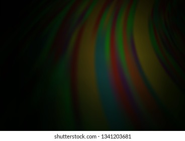 Dark Green vector blurred and colored template. Glitter abstract illustration with an elegant design. A new texture for your design.