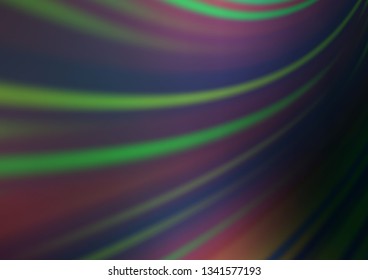 Dark Green vector blurred and colored background. Colorful illustration in blurry style with gradient. Brand new style for your business design.