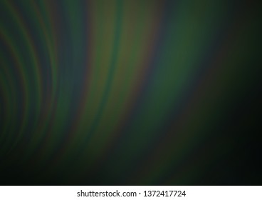 Dark Green vector blurred and colored template. A vague abstract illustration with gradient. Brand new style for your business design.