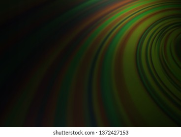 Dark Green vector blurred and colored background. Colorful illustration in blurry style with gradient. The elegant pattern for brand book.