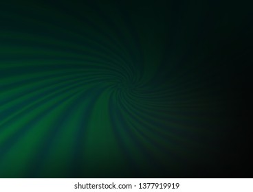 Dark Green vector blurred and colored background. Glitter abstract illustration with an elegant design. The background for your creative designs.