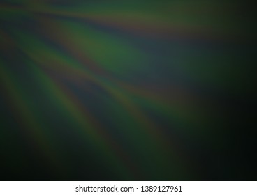 Dark Green vector blurred and colored background. Creative illustration in halftone style with gradient. A completely new template for your design.