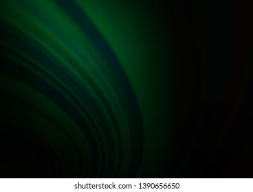 Dark Green vector blurred and colored background. Colorful illustration in blurry style with gradient. A completely new design for your business.