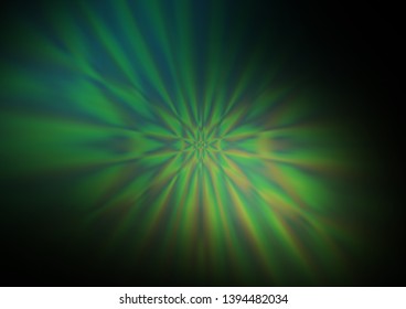 Dark Green vector blurred and colored background. A vague abstract illustration with gradient. Brand new style for your business design.