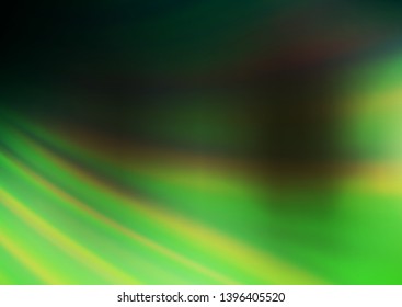 Dark Green vector blurred and colored template. Creative illustration in halftone style with gradient. A new texture for your design.