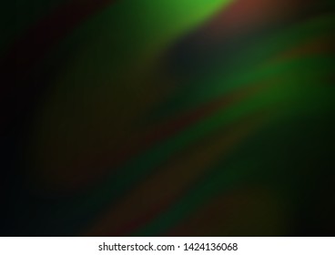 Dark Green vector blurred and colored template. A completely new color illustration in a bokeh style. The blurred design can be used for your web site.