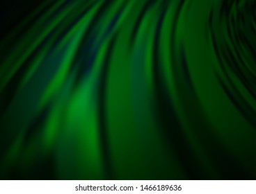 Dark Green vector blurred and colored background. An elegant bright illustration with gradient. A completely new design for your business.