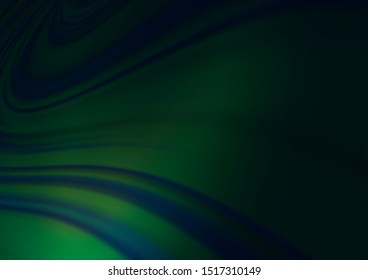 Dark Green vector blurred and colored background. Colorful illustration in abstract style with gradient. The template for backgrounds of cell phones.