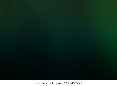 Dark Green vector blurred and colored pattern. A completely new colored illustration in blur style. Background for designs.