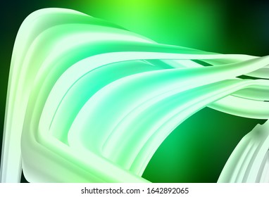 Dark Green vector blurred and colored pattern. Creative illustration in halftone style with gradient. Elegant background for a brand book.