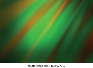 Dunkelgrüne Vektorillustration unscharf und farbig. Moderne abstrakte Illustration mit Farbverlauf. Eleganter Hintergrund für ein Markenbuch.