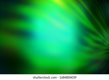 Dark Green vector blurred and colored pattern. Modern abstract illustration with gradient. Background for designs.