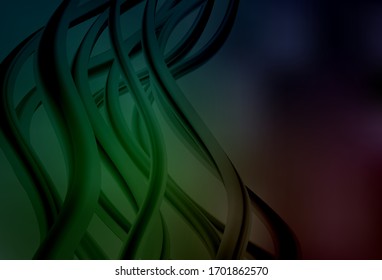 Dark Green vector blurred and colored pattern. Creative illustration in halftone style with gradient. Smart design for your work.