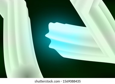 Dark Green vector blurred pattern. Shining colorful illustration in smart style. Smart design for your work.