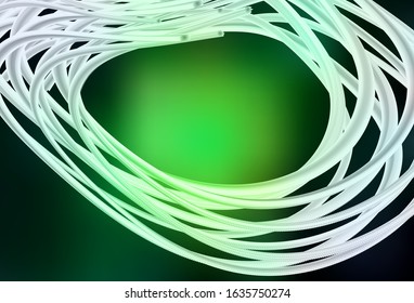 Dark Green vector blurred pattern. Glitter abstract illustration with gradient design. New style for your business design.