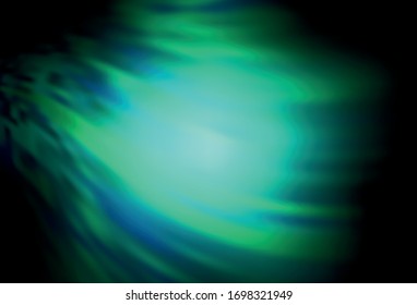 Dark Green vector blurred pattern. Glitter abstract illustration with gradient design. Completely new design for your business.