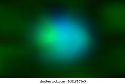 Dark Green vector blurred shine abstract cover. An elegant bright illustration with gradient. The blurred design can be used for your web site.