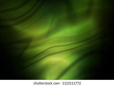 Dark Green vector blurred shine abstract pattern. A vague abstract illustration with gradient. The textured pattern can be used for background.