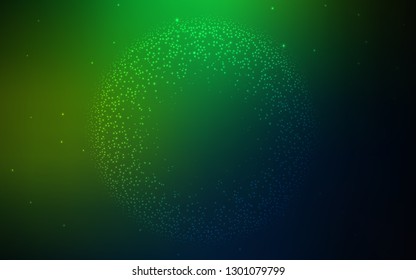 Dark Green vector blurred shine abstract template. Abstract colorful illustration with gradient. The best blurred design for your business.