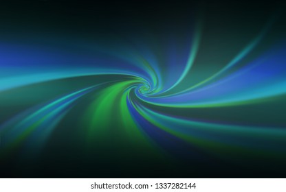Dark Green vector blurred shine abstract background. Shining colored illustration in smart style. New way of your design.