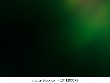 Dark Green vector blurred shine abstract template. Shining colorful illustration in a Brand new style. Brand new design for your business.