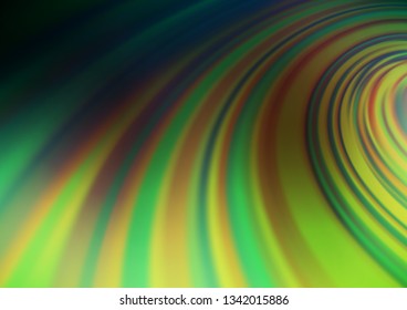 Dark Green vector blurred shine abstract pattern. Glitter abstract illustration with an elegant design. The elegant pattern for brand book.