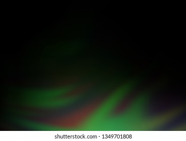 Dark Green vector blurred shine abstract background. Colorful illustration in abstract style with gradient. The blurred design can be used for your web site.