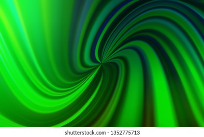 Dark Green vector blurred shine abstract template. Shining colored illustration in smart style. Completely new design for your business.