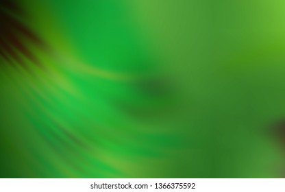 Dark Green vector blurred shine abstract template. An elegant bright illustration with gradient. The best blurred design for your business.