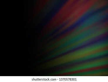 Dark Green vector blurred shine abstract template. Colorful illustration in abstract style with gradient. The blurred design can be used for your web site.