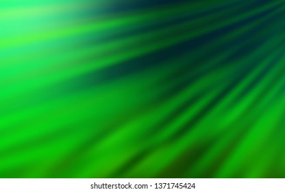 Dark Green vector blurred shine abstract template. Shining colored illustration in smart style. Smart design for your work.