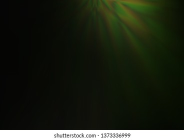 Dark Green vector blurred shine abstract pattern. A completely new color illustration in a bokeh style. Brand new style for your business design.