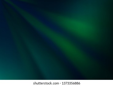 Dark Green vector blurred shine abstract background. Colorful illustration in blurry style with gradient. A completely new design for your business.