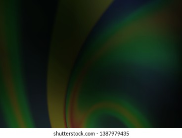 Dark Green vector blurred shine abstract pattern. Glitter abstract illustration with an elegant design. Brand new design for your business.