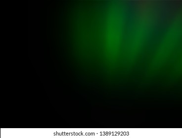 Dark Green vector blurred shine abstract template. An elegant bright illustration with gradient. A new texture for your design.