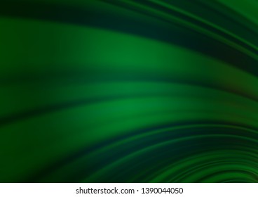 Dark Green vector blurred shine abstract template. Shining colorful illustration in a Brand new style. The background for your creative designs.