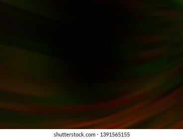 Dark Green vector blurred shine abstract background. A completely new color illustration in a bokeh style. A new texture for your design.