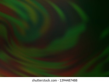 Dark Green vector blurred shine abstract background. Colorful illustration in blurry style with gradient. Brand new style for your business design.