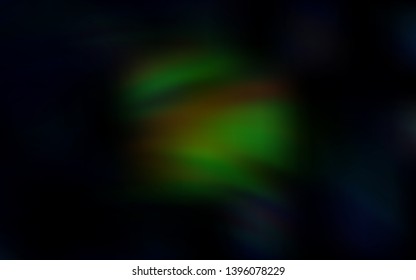 Dark Green vector blurred shine abstract template. Shining colored illustration in smart style. Background for designs.