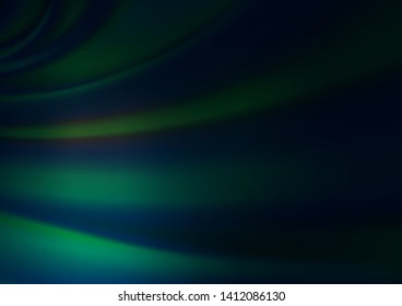 Dark Green vector blurred shine abstract pattern. Colorful illustration in blurry style with gradient. A completely new design for your business.