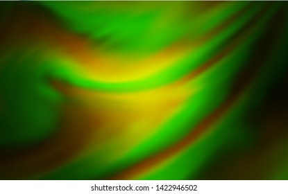 Dark Green vector blurred shine abstract background. An elegant bright illustration with gradient. Background for a cell phone.